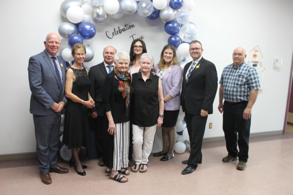 MLA Wowchuk with Official Opposition Leader Wayne Ewasko, PC Health Critic Kathleen Cook, and MLA Greg Nesbitt at the 2024 celebratory gala in Russell